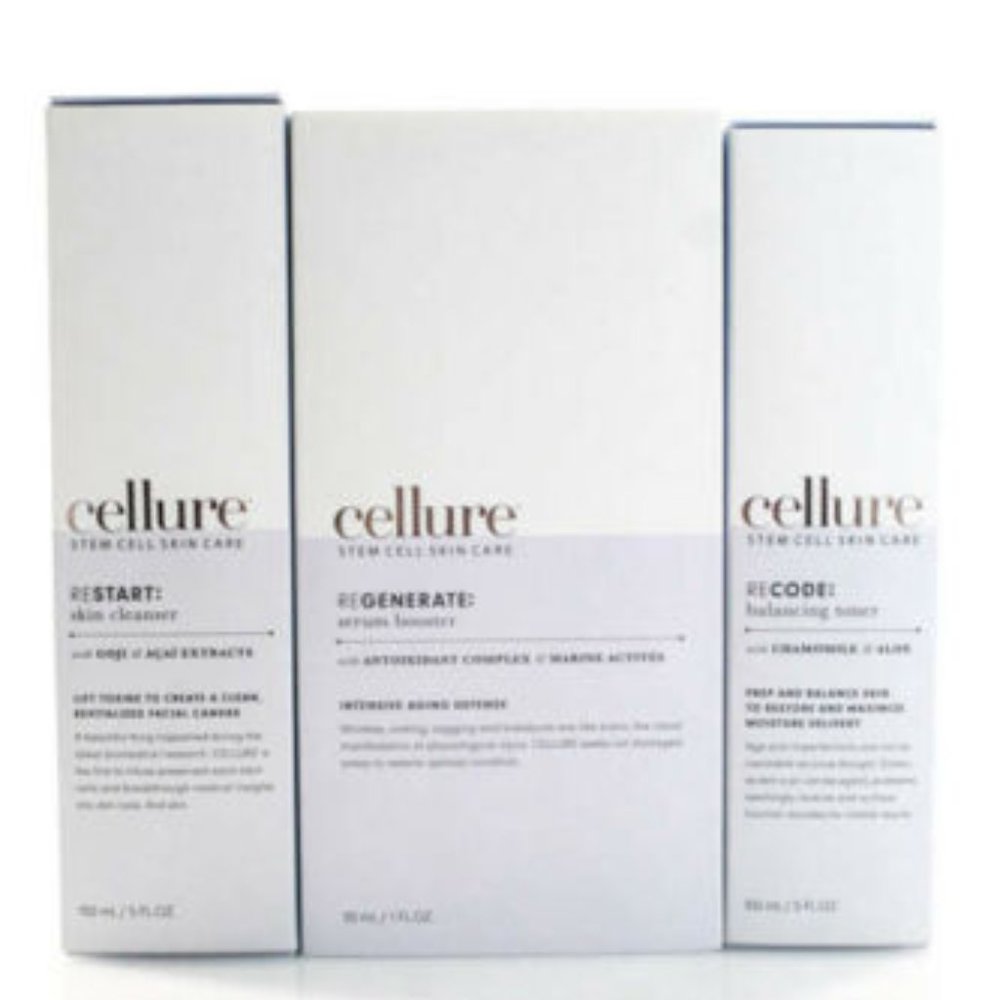 Cellure Stem Cell Skin Care 3 Step Toner Cleanser